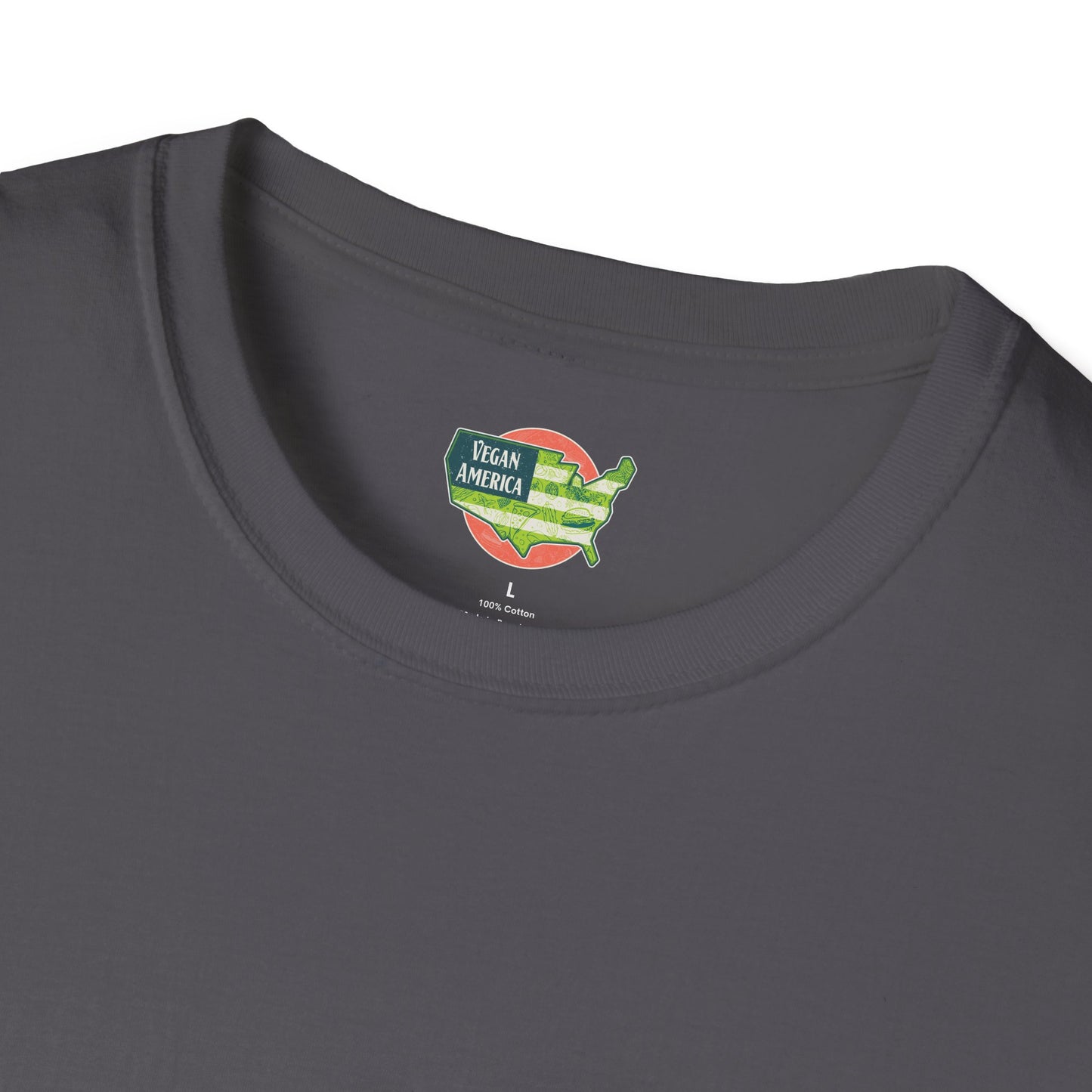 Unisex Vegan America T-Shirt, Eco-Friendly Apparel, Plant-Based Lifestyle Shirt, Perfect Gift for Vegans, Animal Rights Awareness Wear