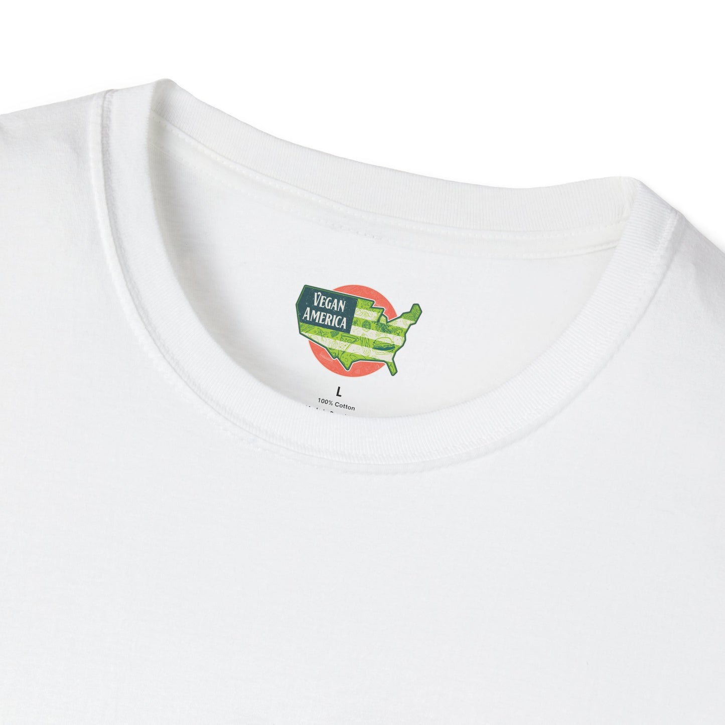 Unisex Vegan America T-Shirt, Eco-Friendly Apparel, Plant-Based Lifestyle Shirt, Perfect Gift for Vegans, Animal Rights Awareness Wear