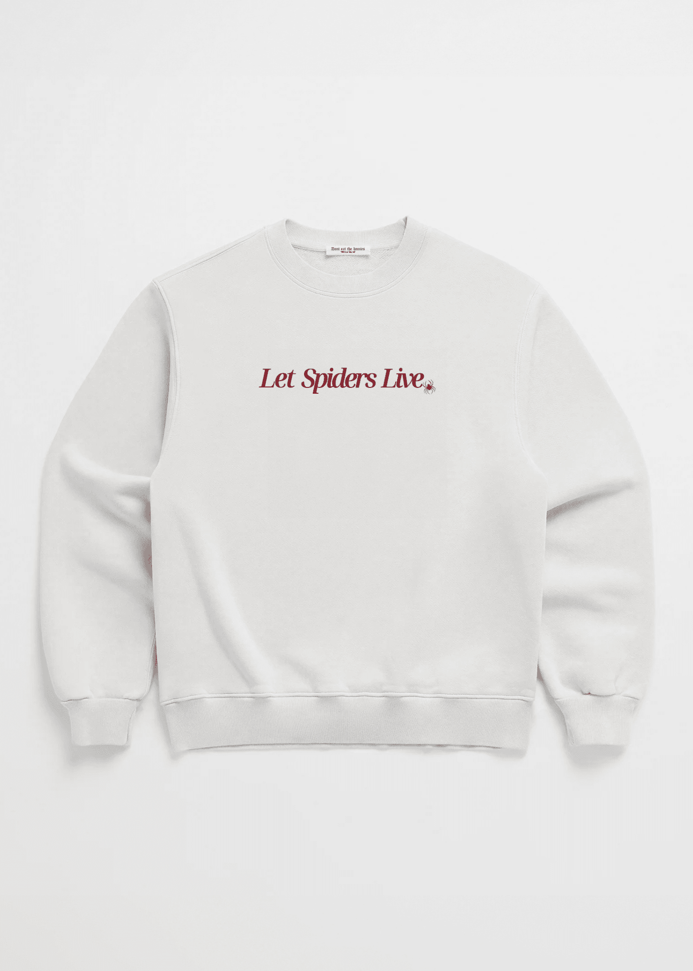 LET SPIDERS LIVE CREWNECK - Vegan America