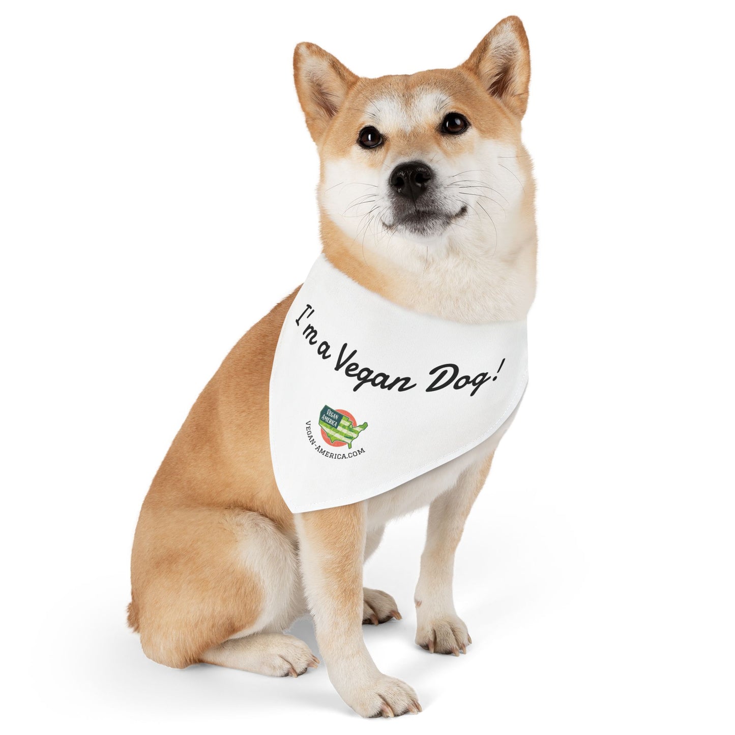 Vegan Dog Bandana, Pet Accessories for Vegan Pets, Dog Fashion, Eco-Friendly Dog Gift, Pet Birthday Party