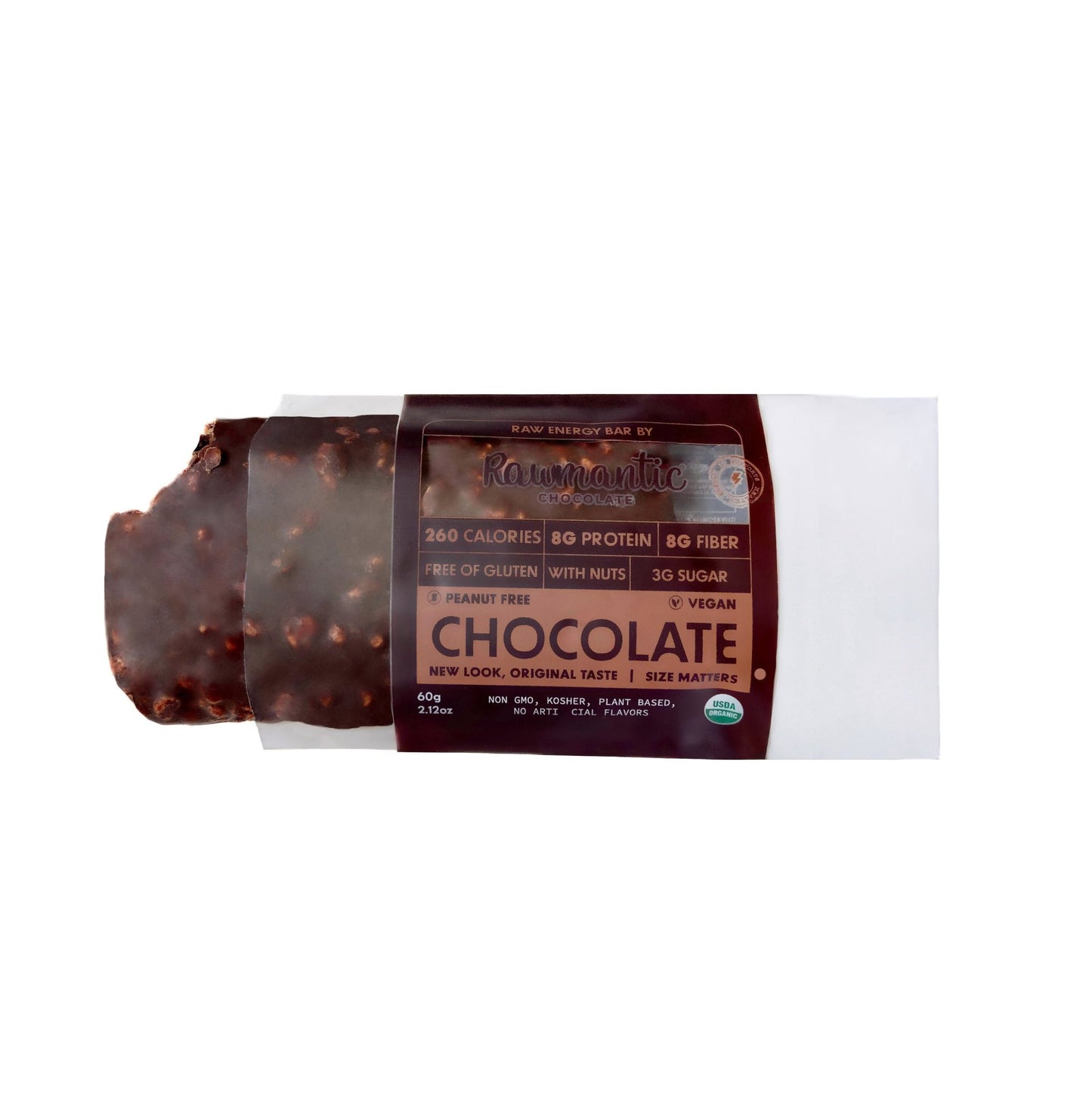Dark Raw Chocolate Vegan Protein Bars 6 or 12 Pack - Vegan America