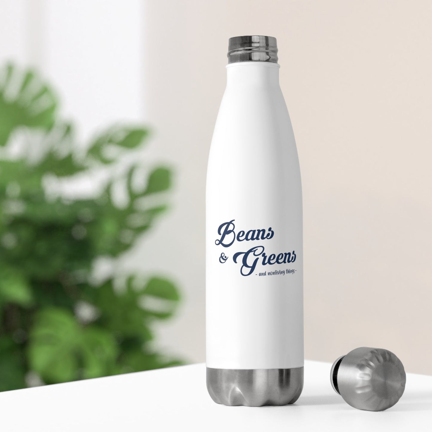 Beans & Greens - 20oz Insulated Water Bottle - Vegan America