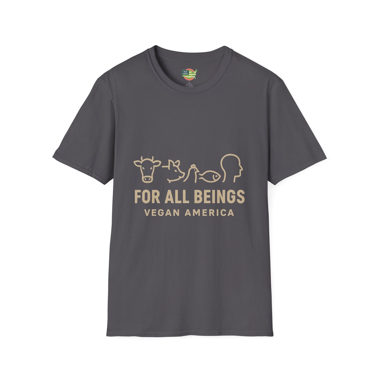 Unisex Vegan America T-Shirt, Eco-Friendly Apparel, Plant-Based Lifestyle Shirt, Perfect Gift for Vegans, Animal Rights Awareness Wear
