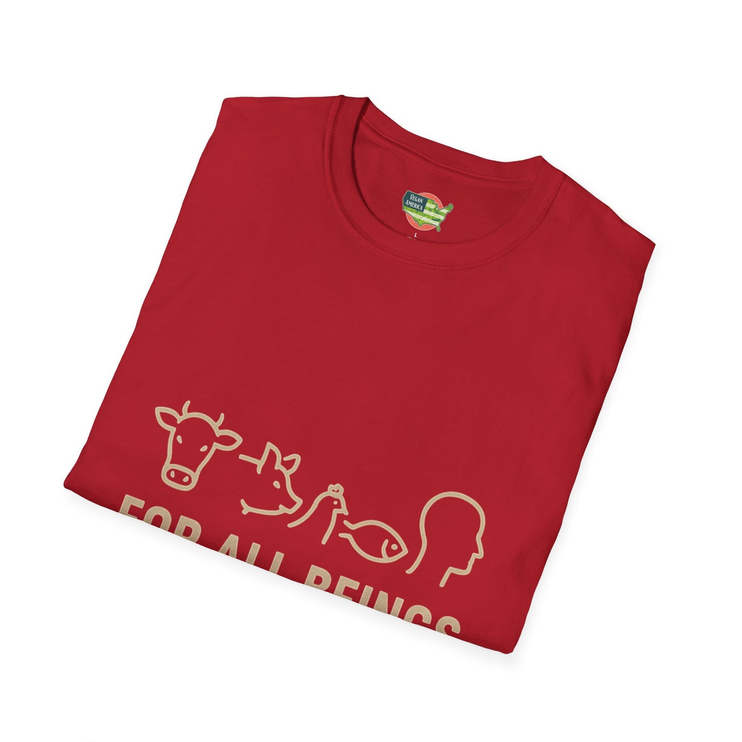 Unisex Vegan America T-Shirt, Eco-Friendly Apparel, Plant-Based Lifestyle Shirt, Perfect Gift for Vegans, Animal Rights Awareness Wear