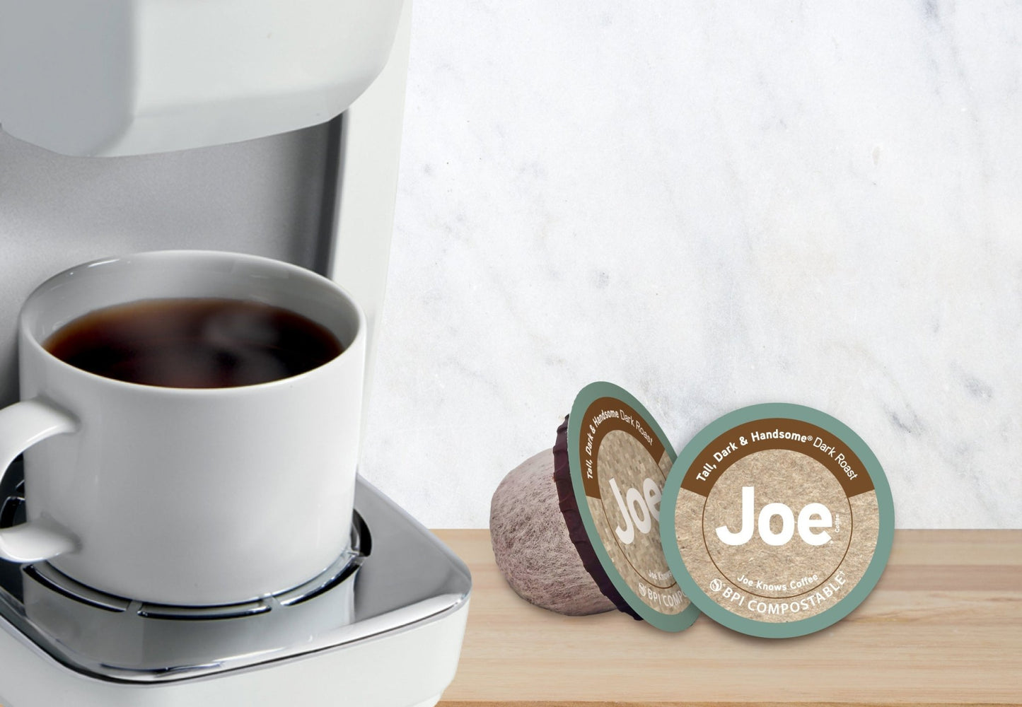 Joe Knows Coffee® Tall, Dark & Handsome® 50ct Single Serve Compostable Pods - Vegan America