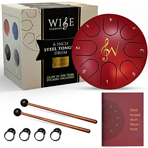 Wise Harmony 6 Inch Steel Tongue Rain Drum