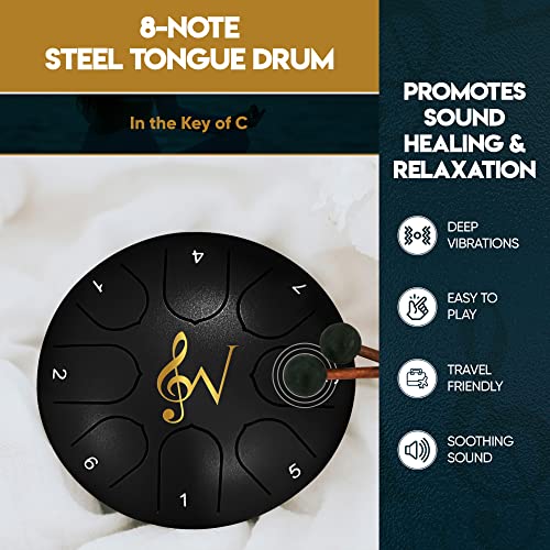 Wise Harmony 6 Inch Steel Tongue Rain Drum