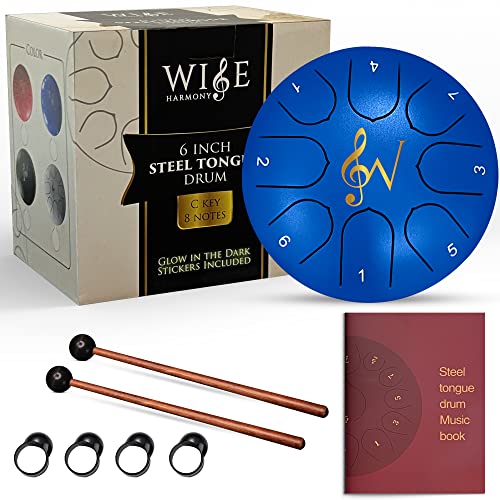 Wise Harmony 6 Inch Steel Tongue Rain Drum