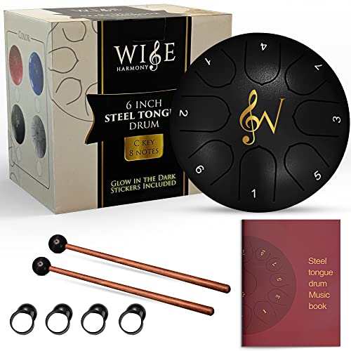 Wise Harmony 6 Inch Steel Tongue Rain Drum