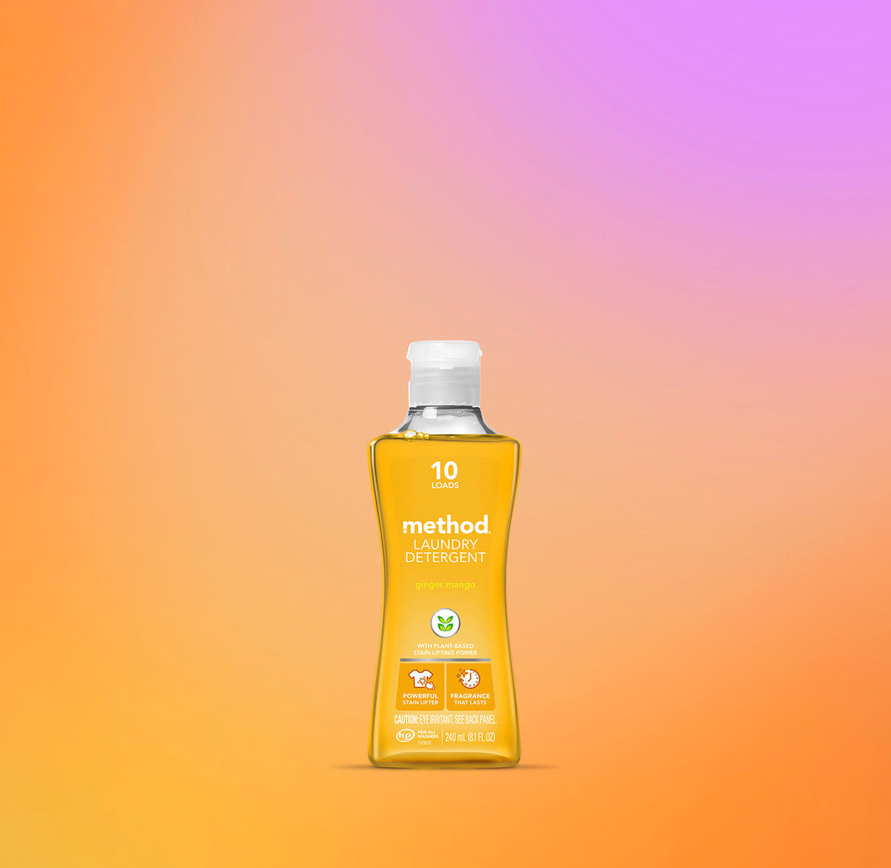 laundry detergent - ginger mango, 8.1 fl oz