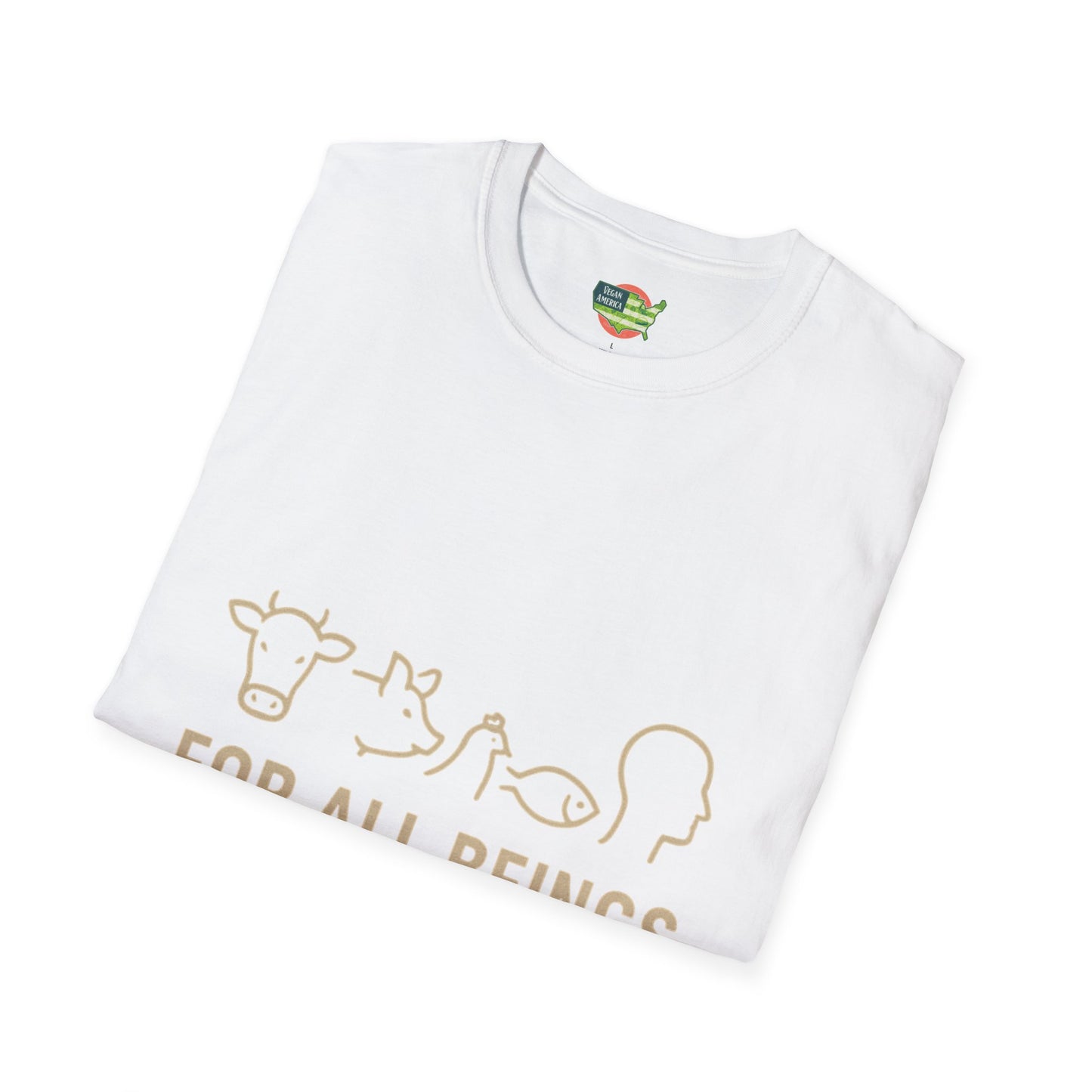 Unisex Vegan America T-Shirt, Eco-Friendly Apparel, Plant-Based Lifestyle Shirt, Perfect Gift for Vegans, Animal Rights Awareness Wear