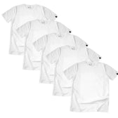 Round Neck T-shirt, Unisex White (5 pack) - Vegan America