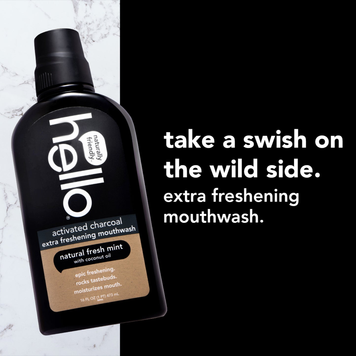 hello activated charcoal mouthwash