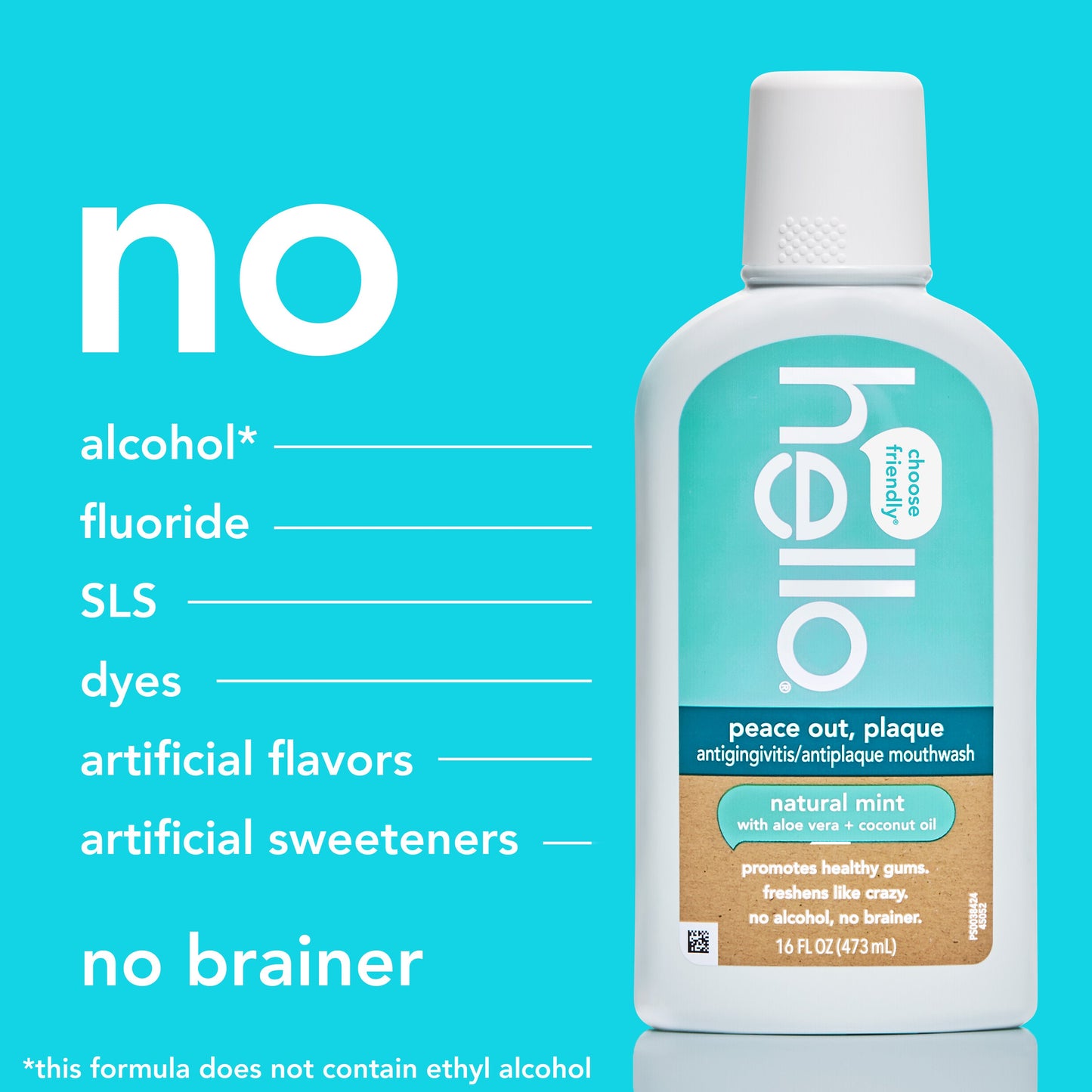hello peace out, plaque antigingivitis mouthwash