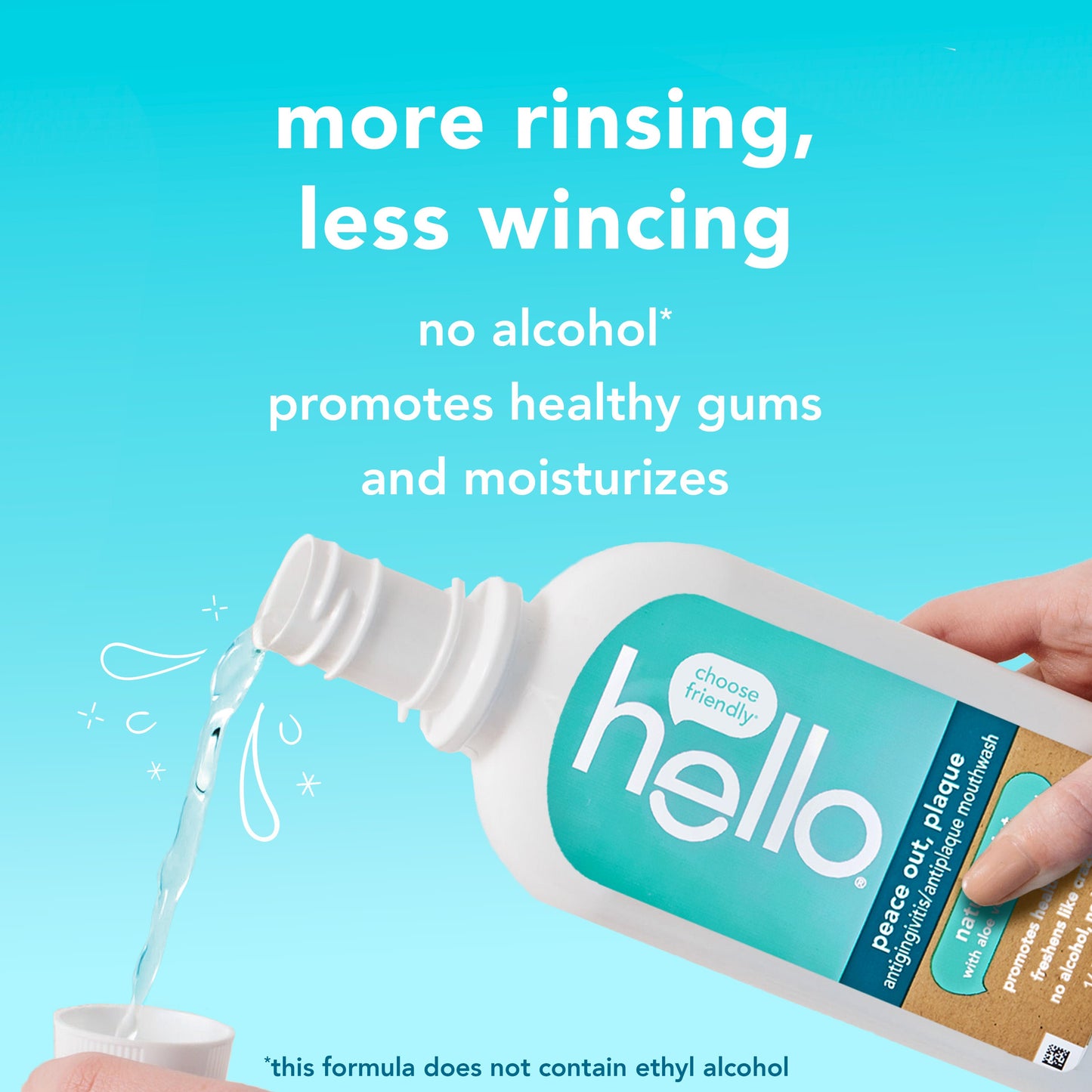 hello peace out, plaque antigingivitis mouthwash