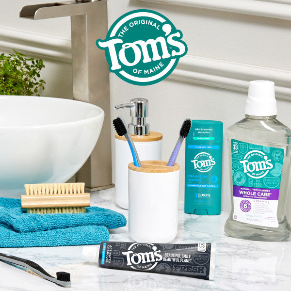 Activated Charcoal Peppermint Natural Toothpaste with Fluoride