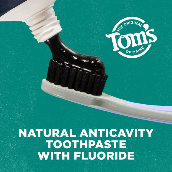 Activated Charcoal Peppermint Natural Toothpaste with Fluoride