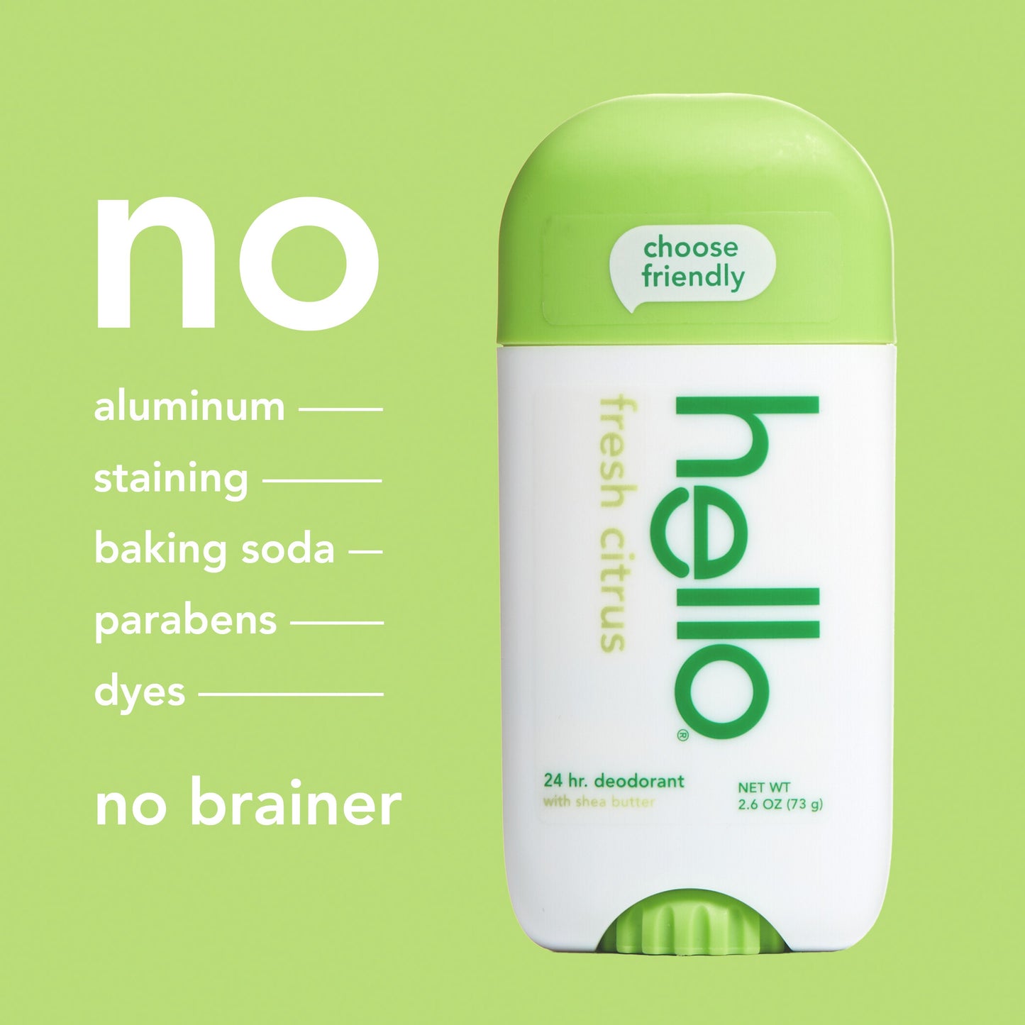 hello fresh citrus aluminum free deodorant with shea butter