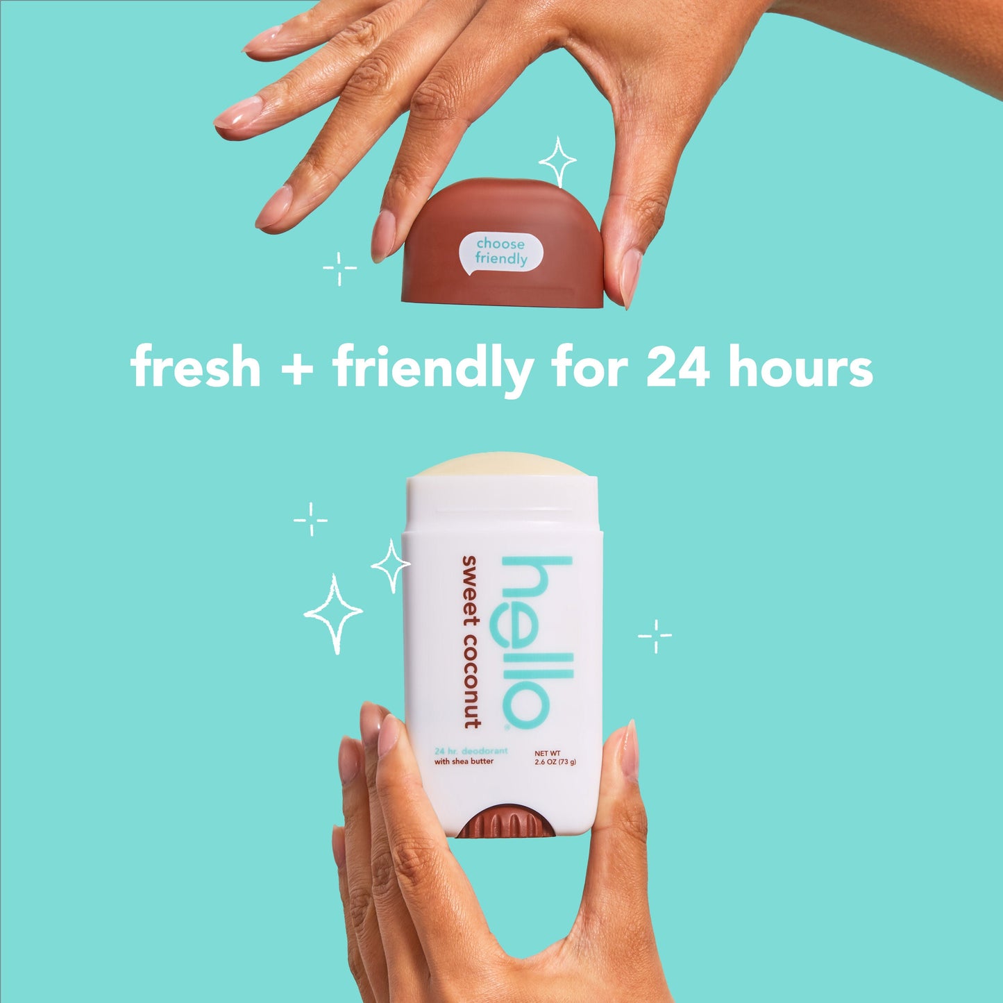 hello sweet coconut aluminum free deodorant with shea butter