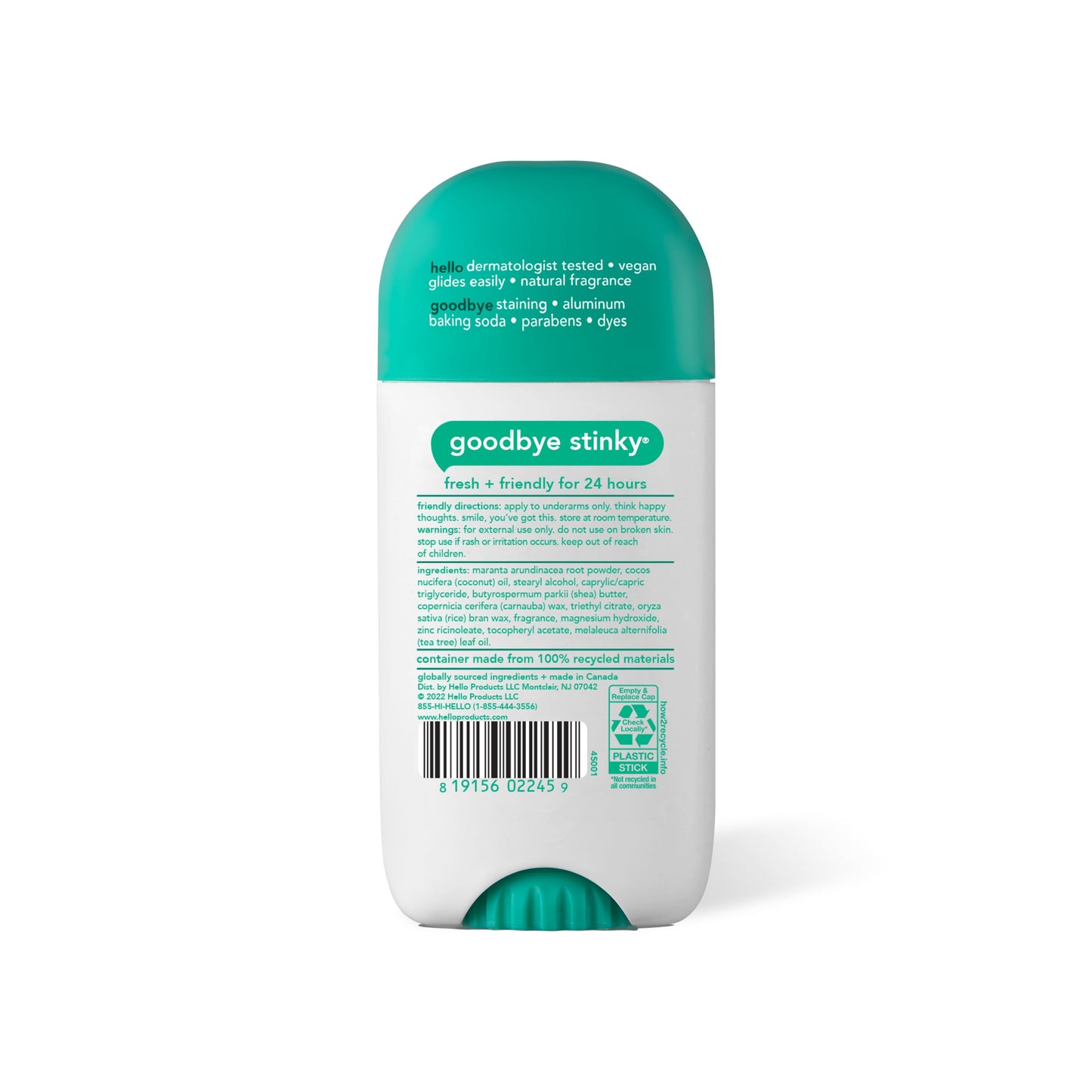 hello sage + eucalyptus aluminum free deodorant with shea butter