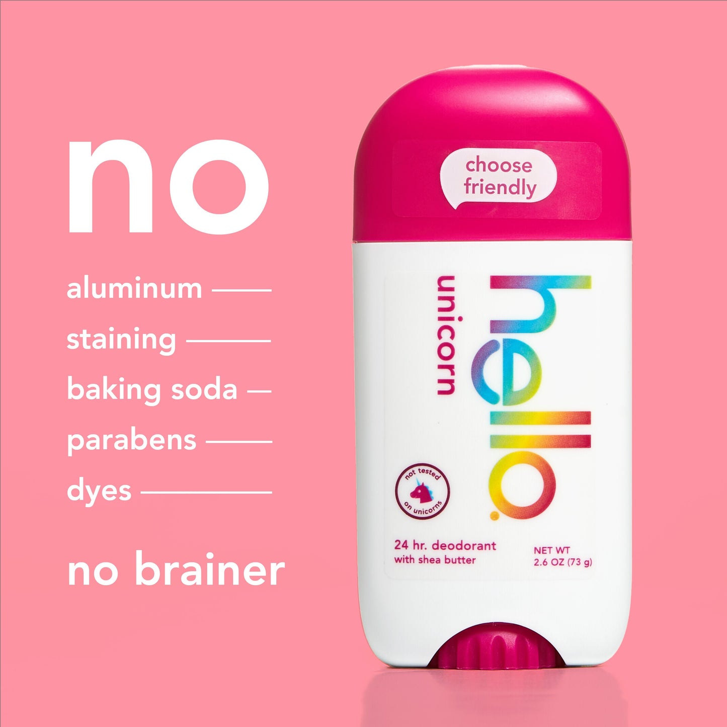 hello unicorn aluminum free deodorant with shea butter