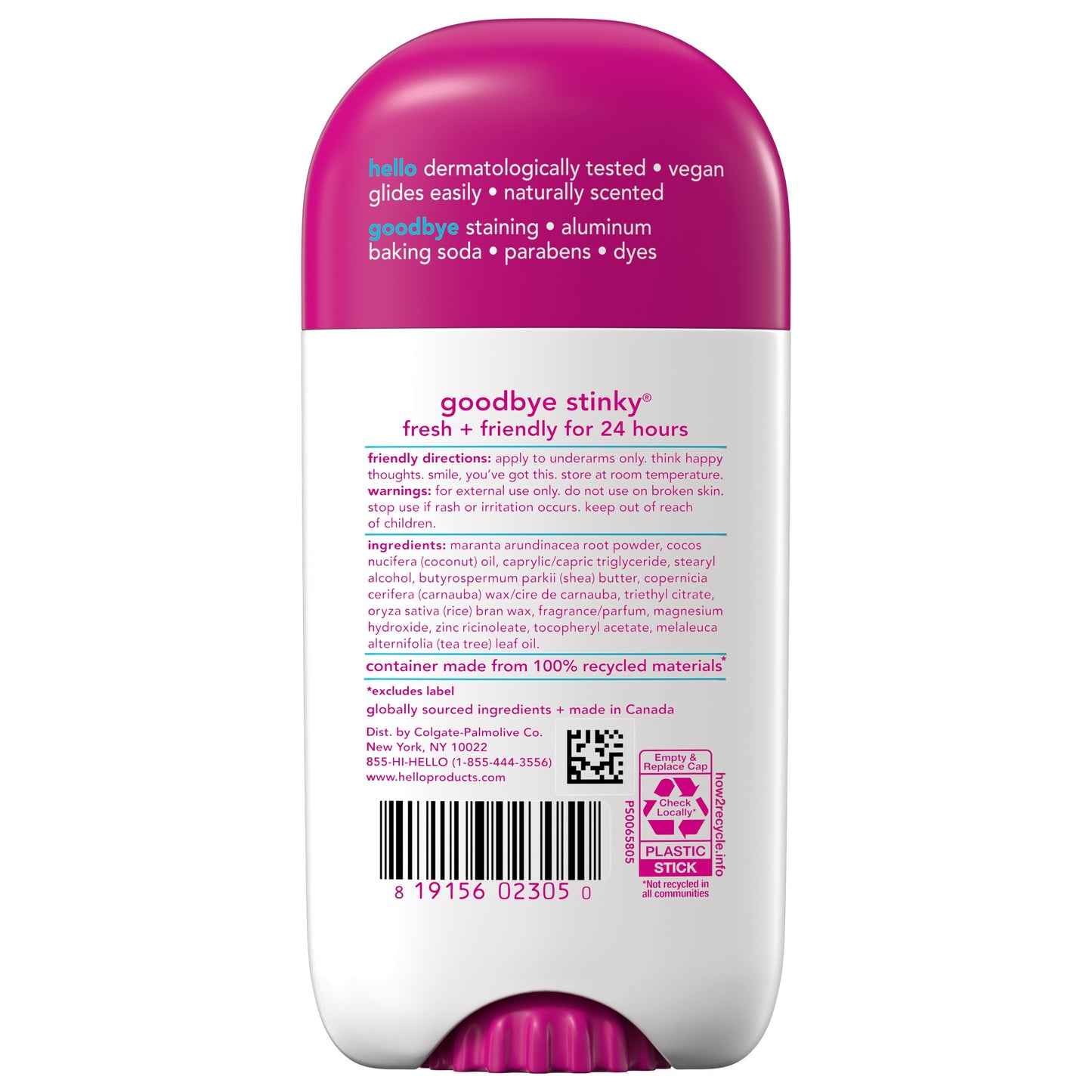 hello unicorn aluminum free deodorant with shea butter