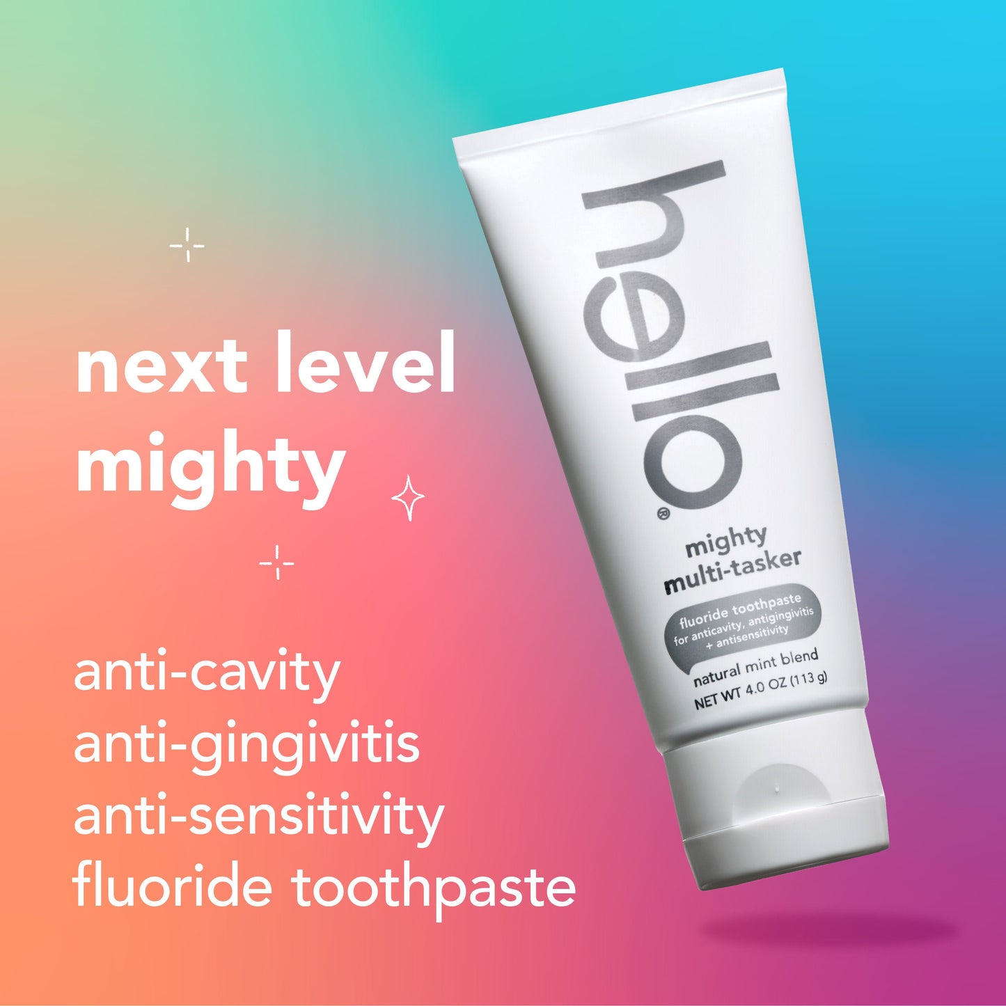 hello mighty multi-tasker fluoride toothpaste