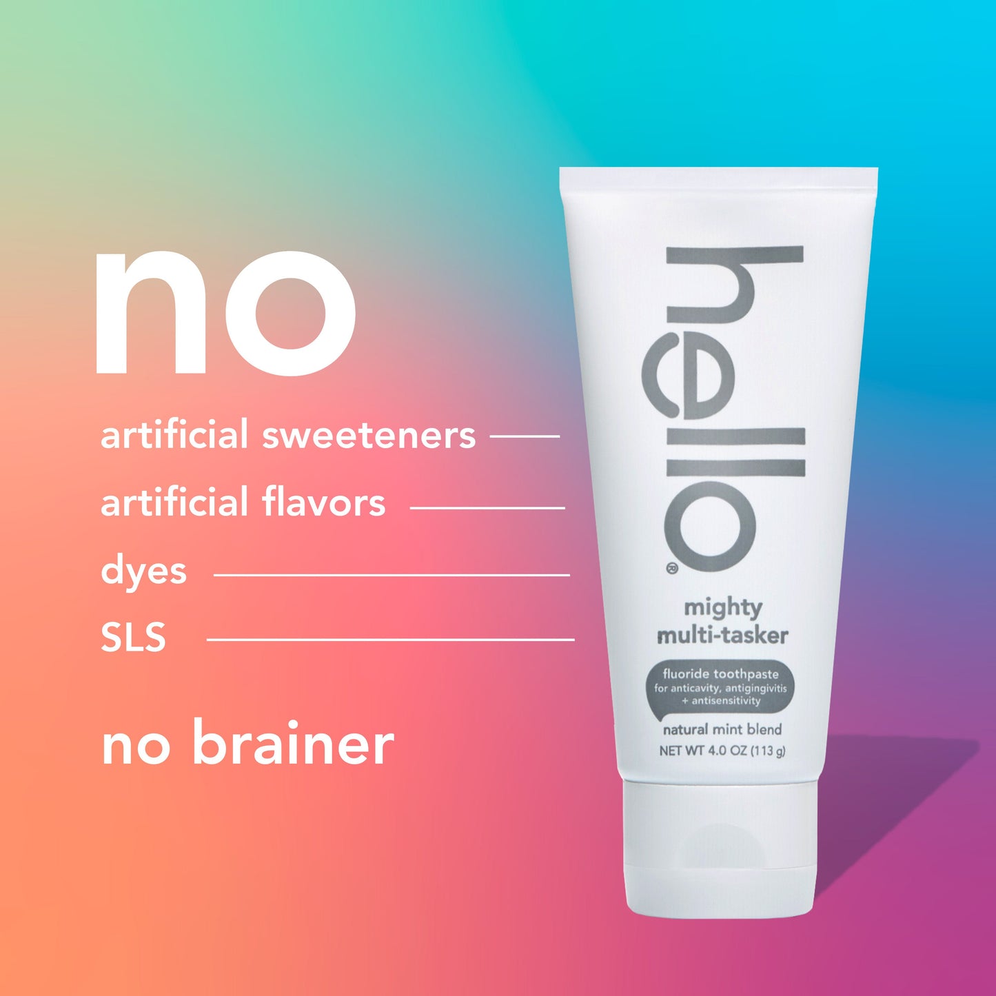 hello mighty multi-tasker fluoride toothpaste