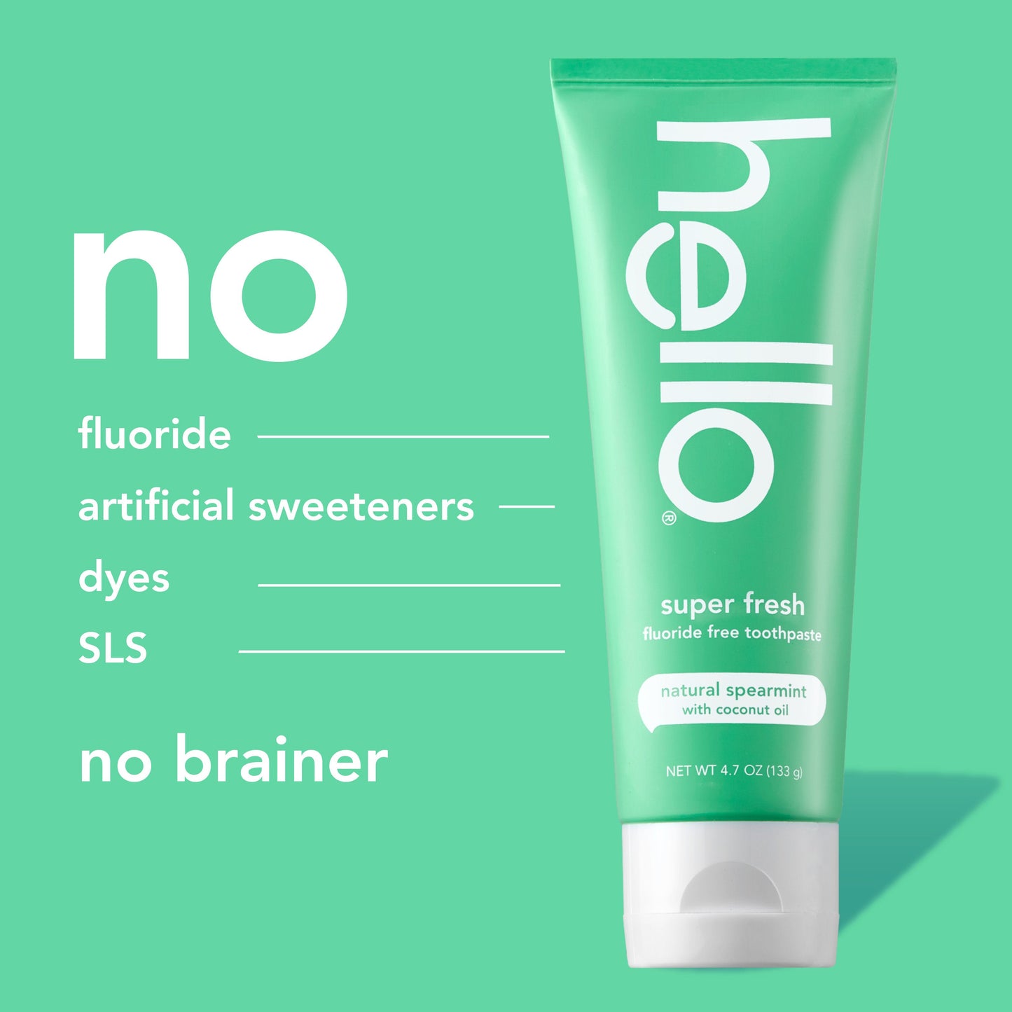 hello super fresh + friendly fluoride free toothpaste