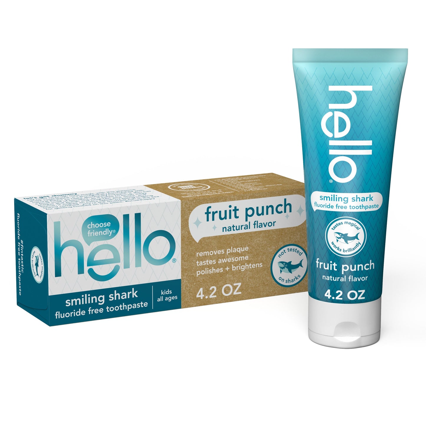 hello kids smiling shark fluoride free toothpaste