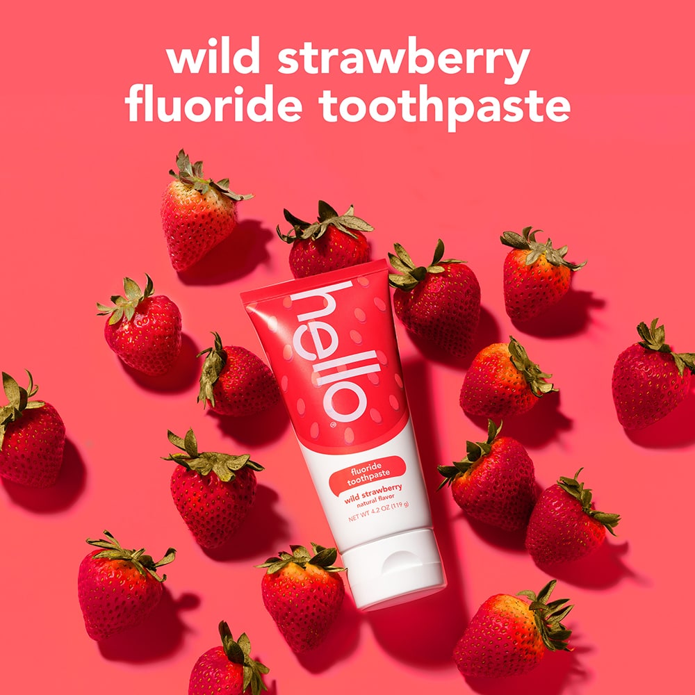 hello kids natural wild strawberry fluoride toothpaste