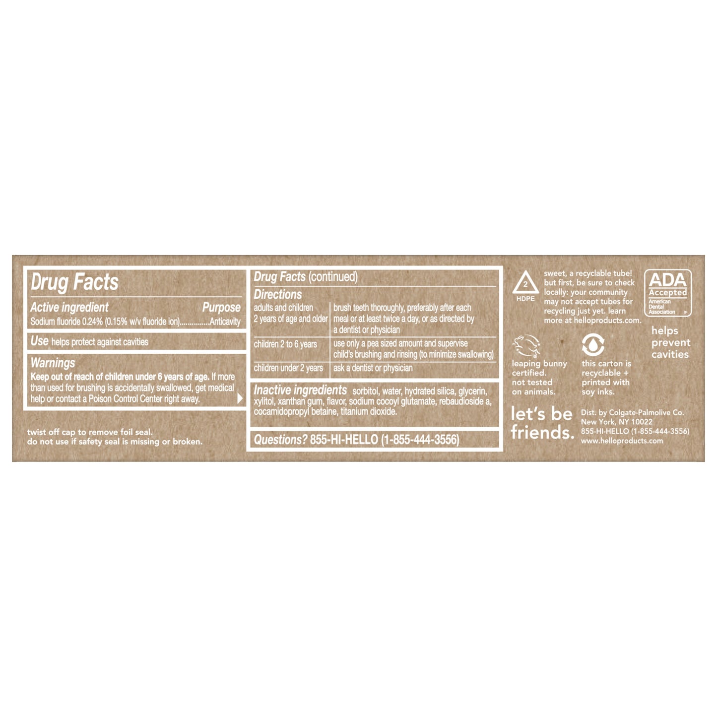 hello kids natural wild strawberry fluoride toothpaste
