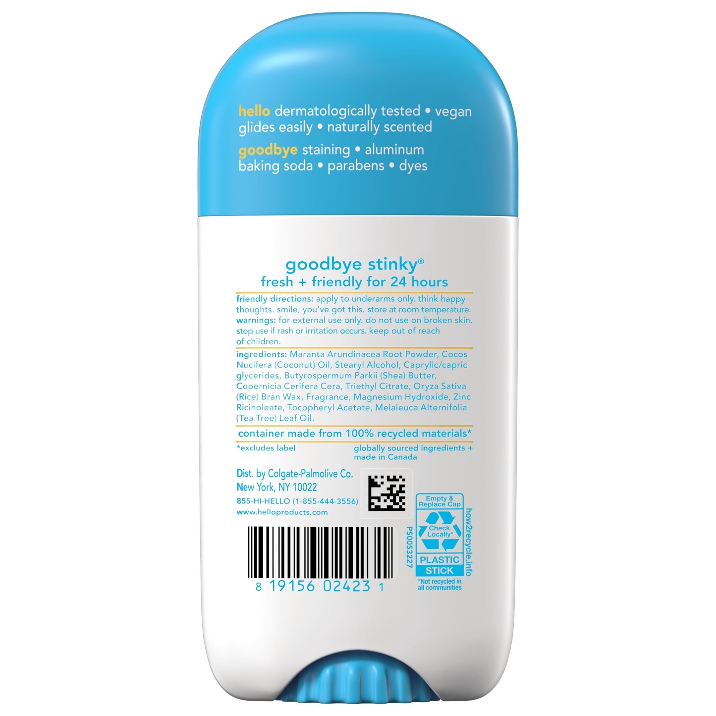 hello sunny daze aluminum free deodorant