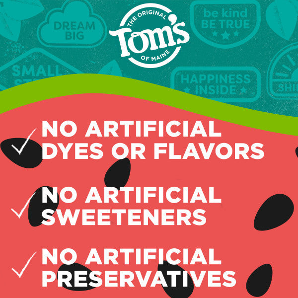 Watermelon Wiggle Natural Kids Toothpaste with Fluoride