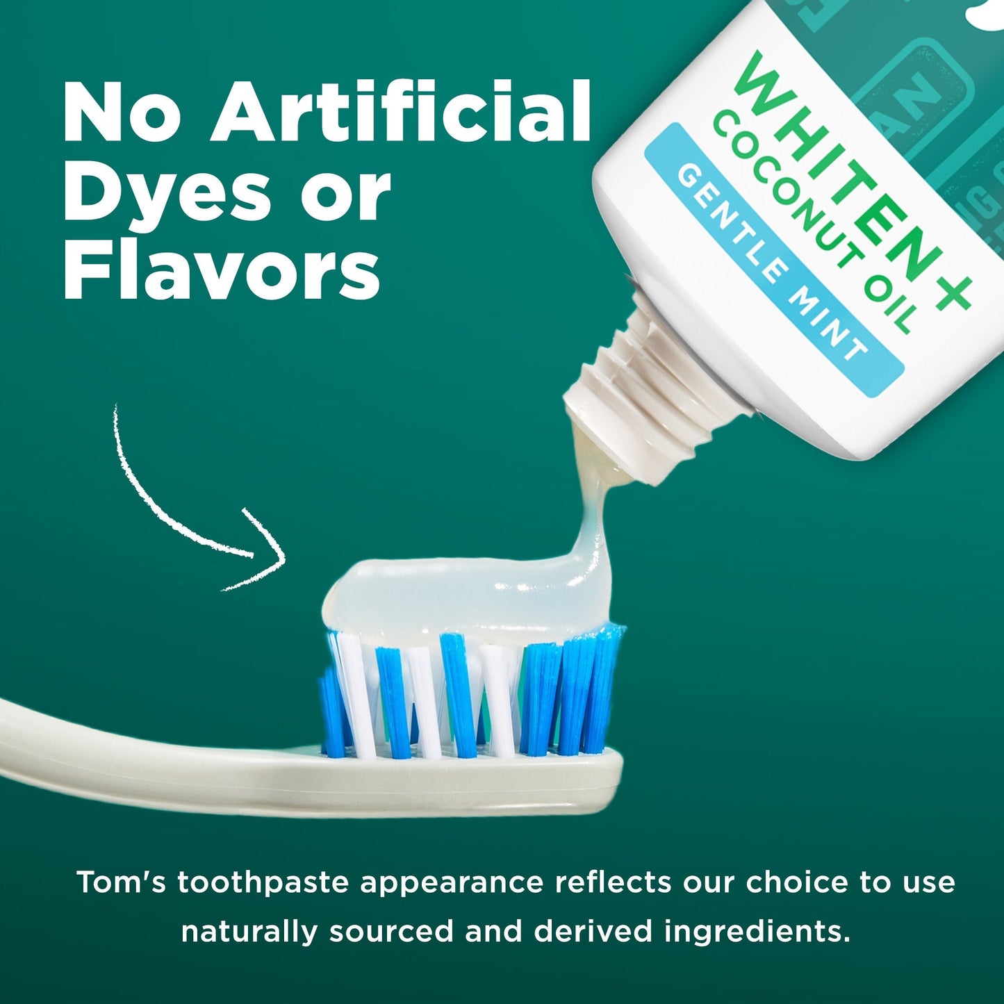 Whiten Plus Coconut Oil Fluoride Free Gentle Mint Natural Toothpaste