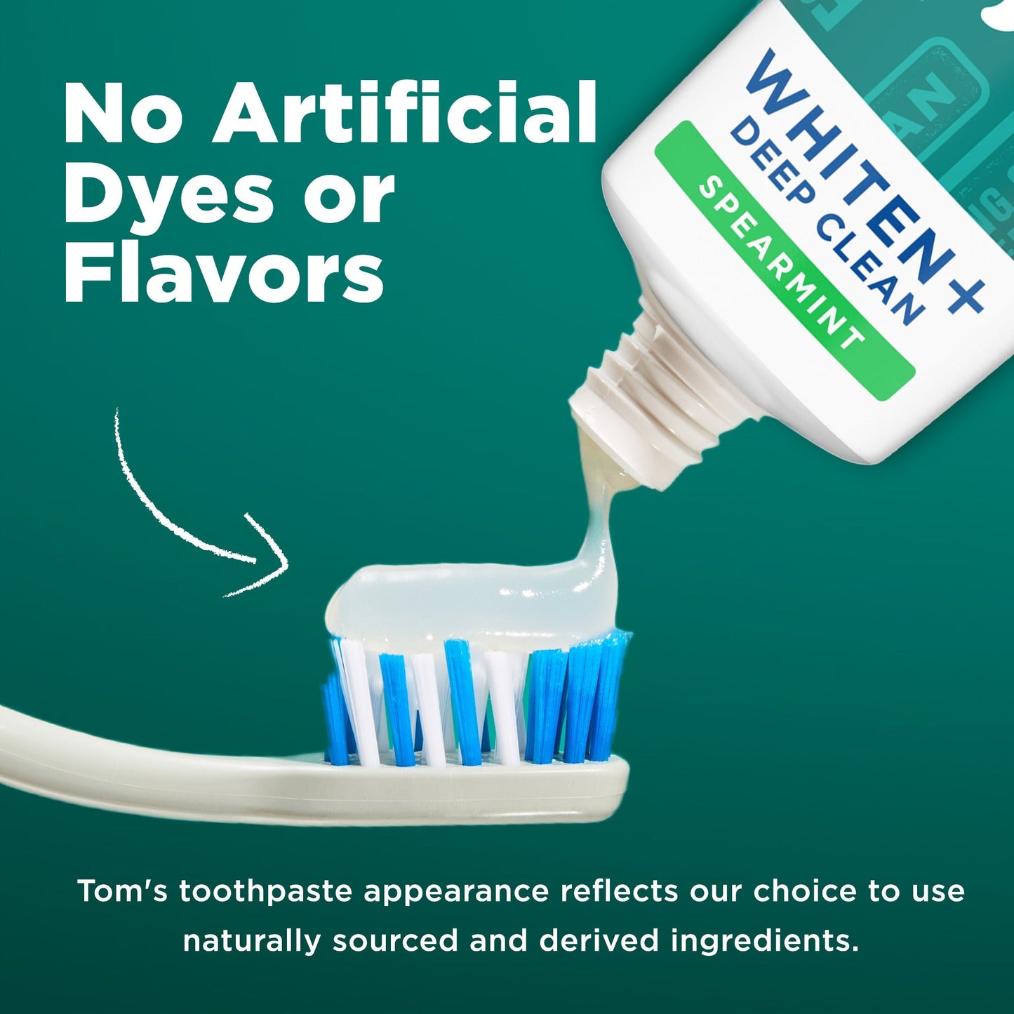Whiten Plus Deep Clean Whitening Spearmint Natural Toothpaste