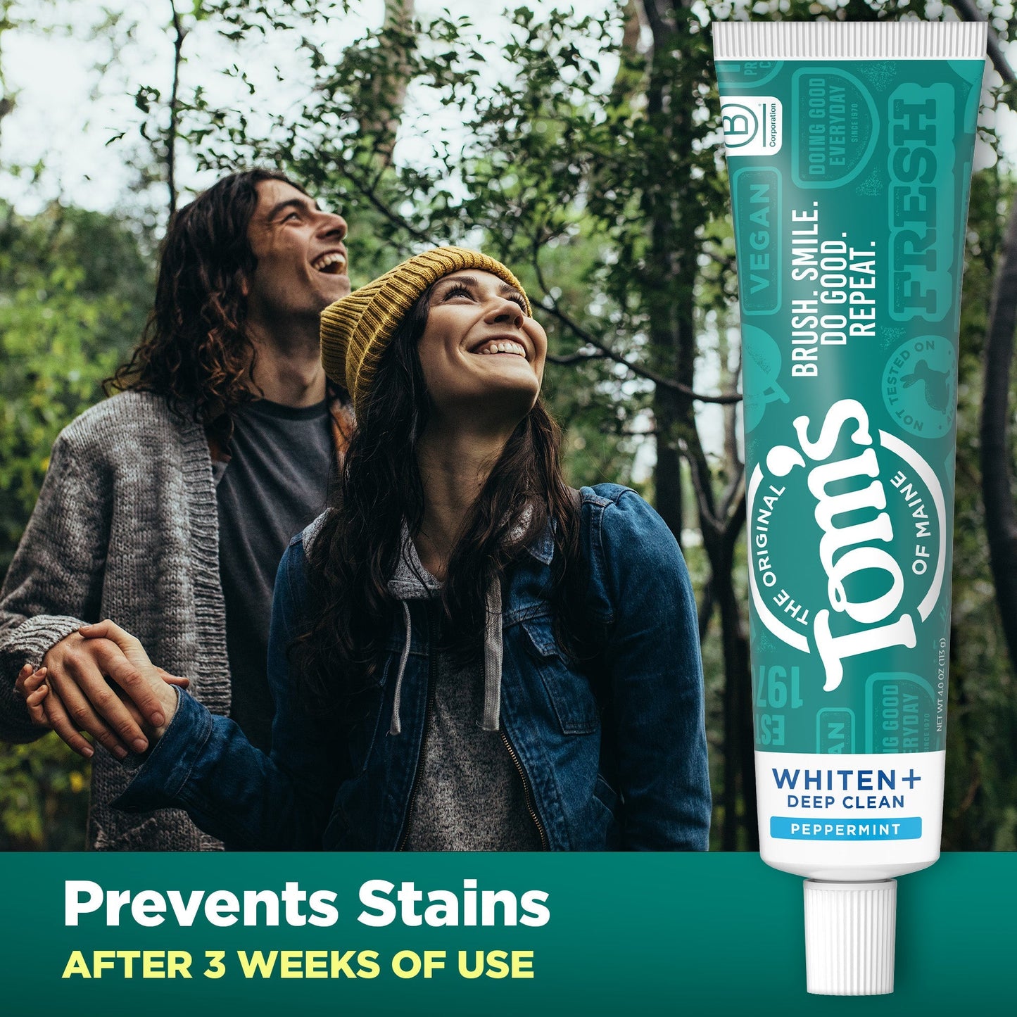 Whiten Plus Deep Clean Natural Whitening Peppermint Toothpaste