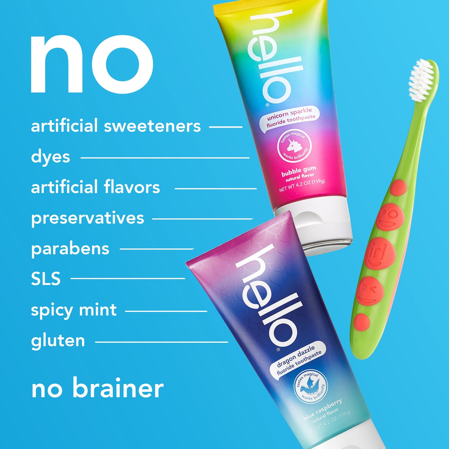 hello kids toothbrush and toothpaste back to school kit
