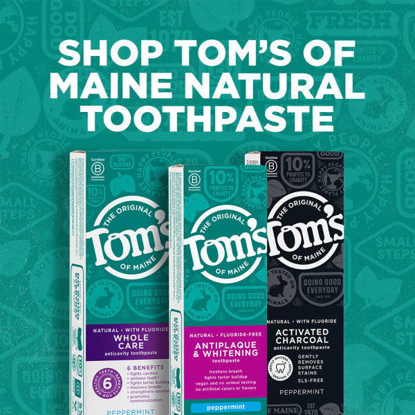 Fluoride-Free Antiplaque & Whitening Peppermint Natural Toothpaste (Travel Size)