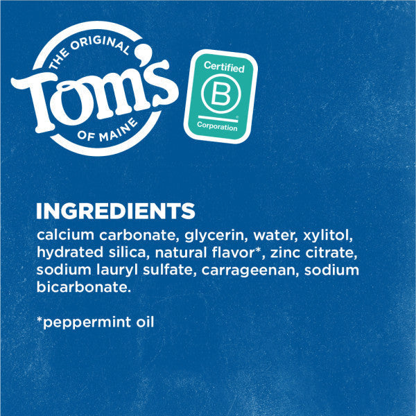 Fluoride-Free Antiplaque & Whitening Peppermint Natural Toothpaste (Travel Size)