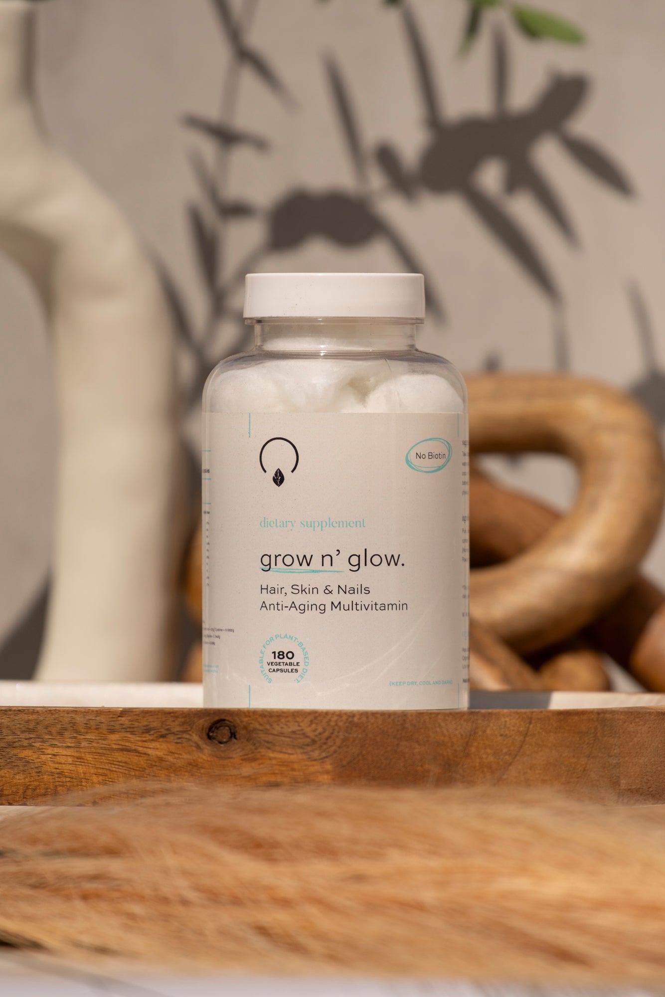 Grow N Glow Hair Skin Nails Anti Aging Multivitamins - Vegan America