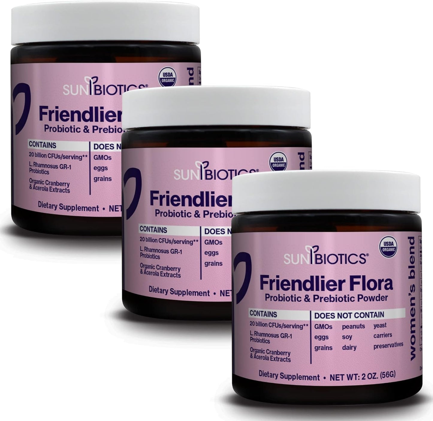 Friendlier Flora - Probiotic & Prebiotic Powder - Women's Blend - Vegan America