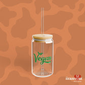 Vegan AF Sipper Glass, 16oz - Vegan America