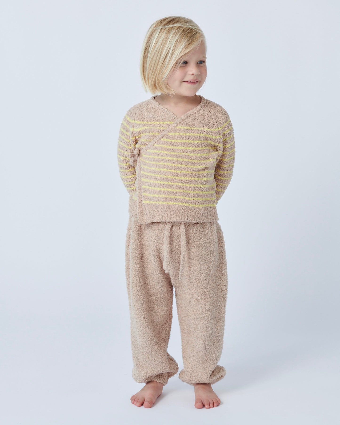 Wrap Top Striped - Fuzzy