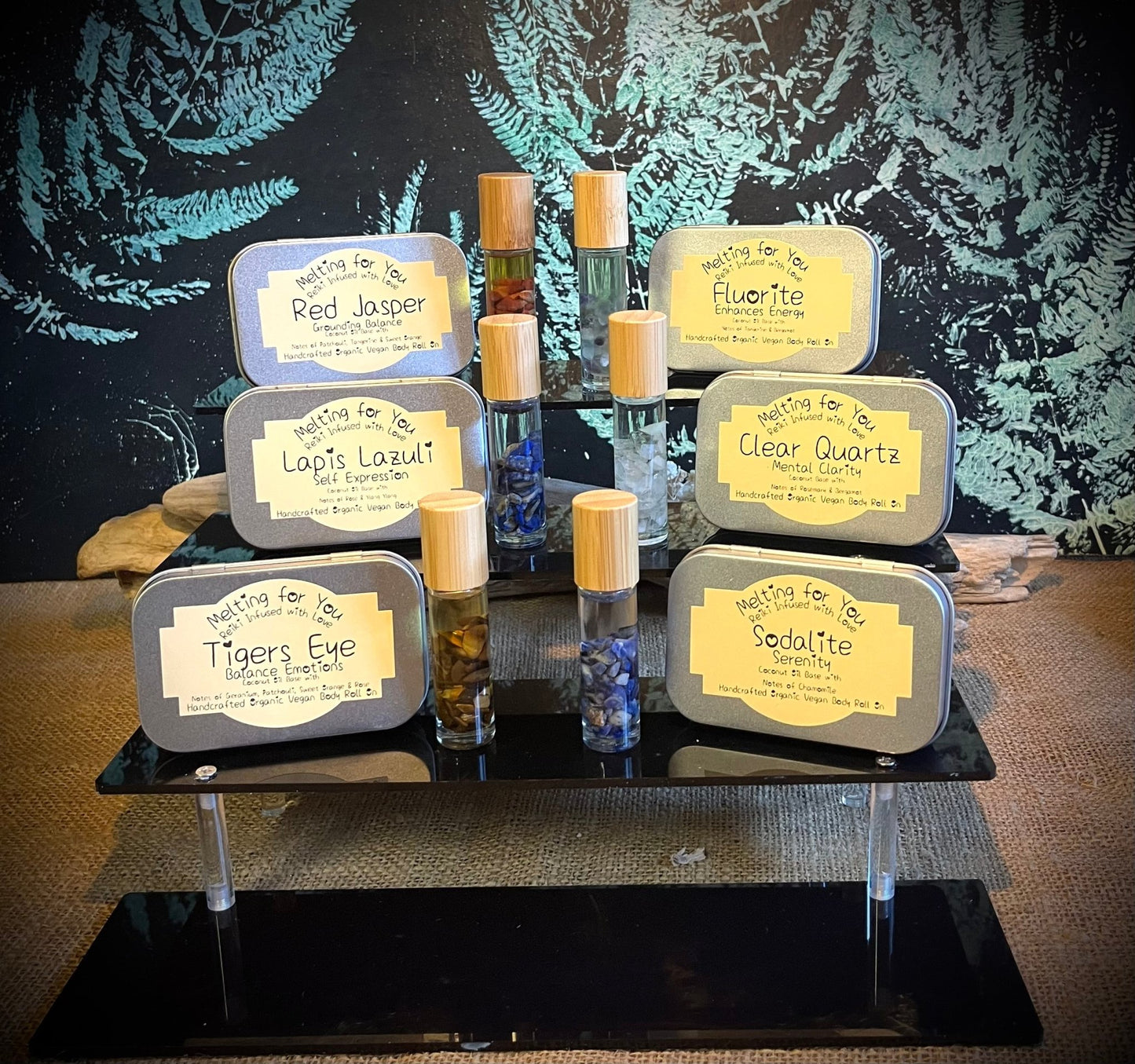 Crystal Infused Organic Roll 0n's Set - Vegan America