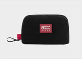 Accessory & Tech Pouch in black hemp - Vegan America