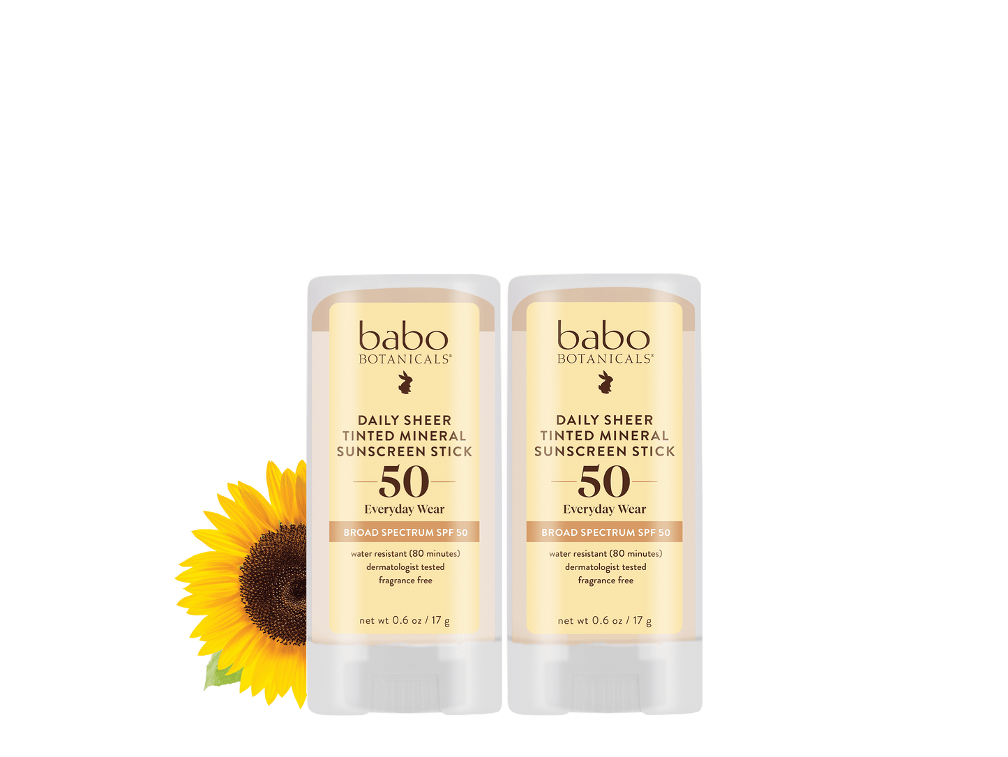 Daily Sheer Mineral Tinted Sunscreen Stick SPF50 Duo