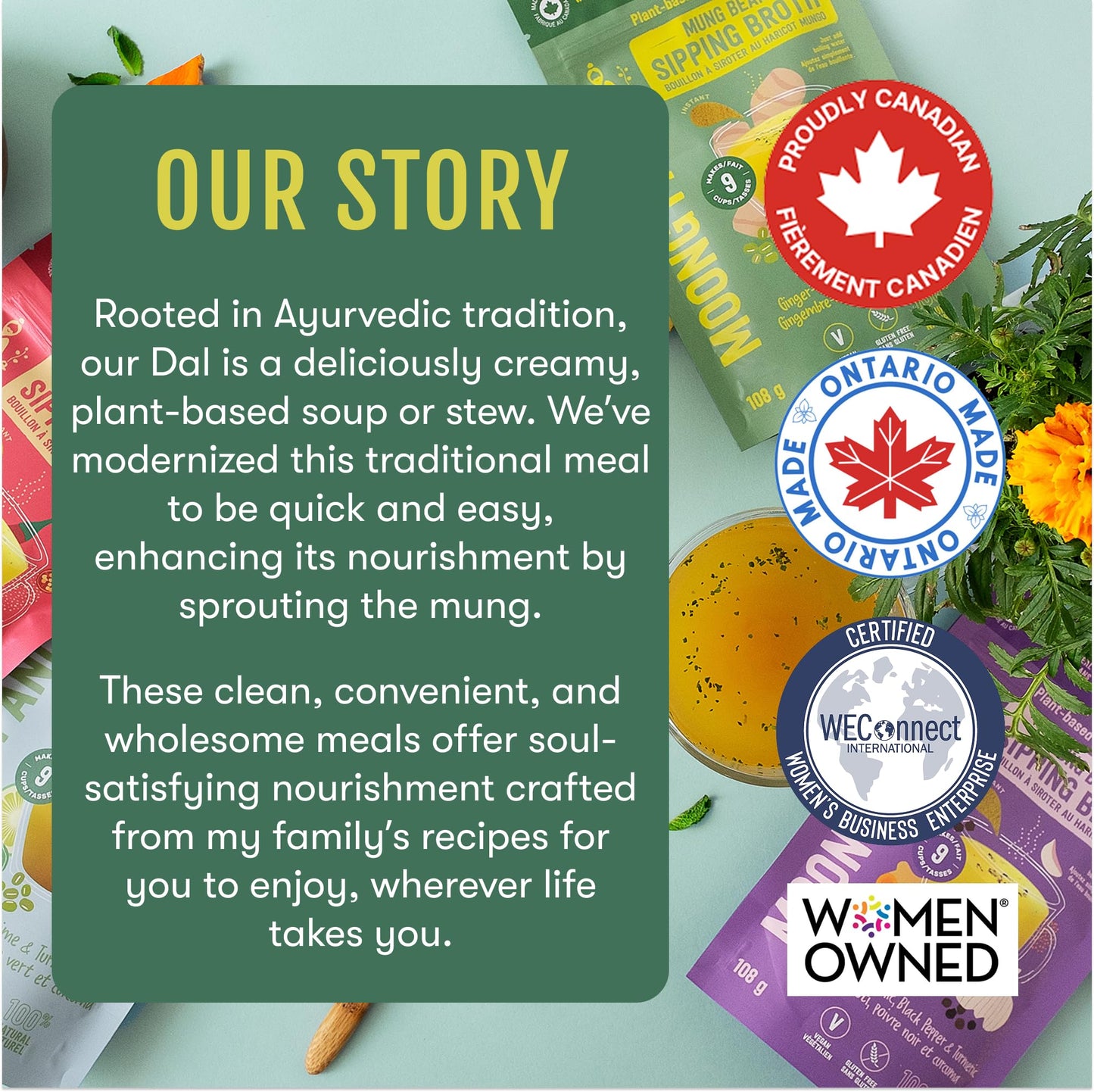 Sprouted Mung Dal Stew: Zesty Ginger & Turmeric | 3+ Servings - Vegan America