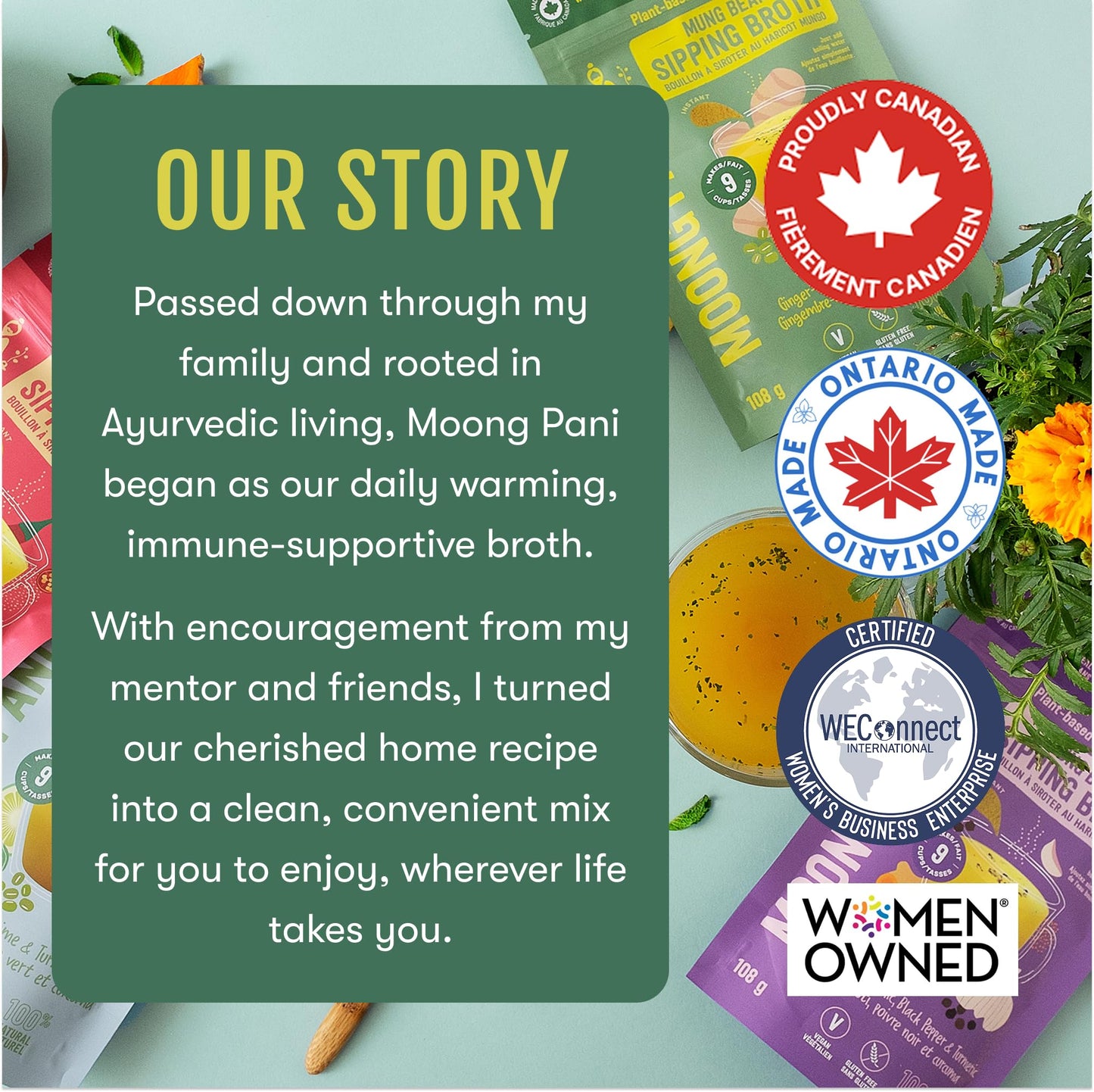 Zesty Ginger, Lemon & Turmeric Mung Sipping Broth | 9 cups