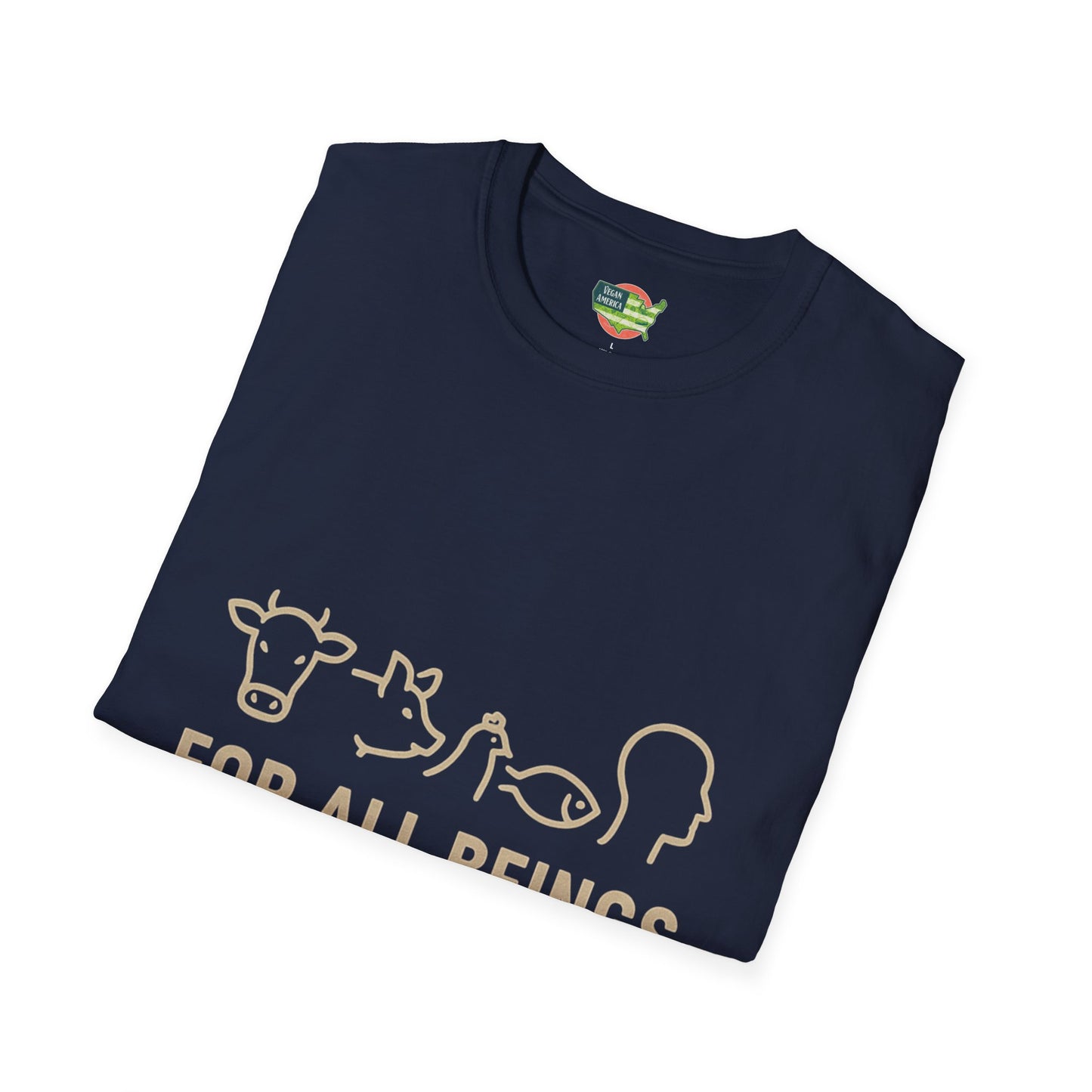 Unisex Vegan America T-Shirt, Eco-Friendly Apparel, Plant-Based Lifestyle Shirt, Perfect Gift for Vegans, Animal Rights Awareness Wear